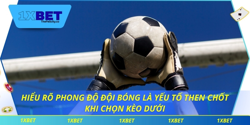 Hiểu rõ phong độ đội bóng là yếu tố then chốt khi chọn kèo dưới