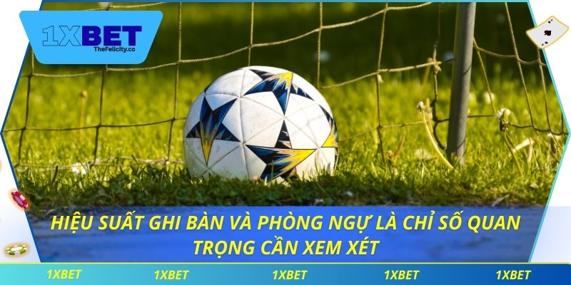 Hiệu suất ghi bàn và phòng ngự là chỉ số quan trọng cần xem xét
